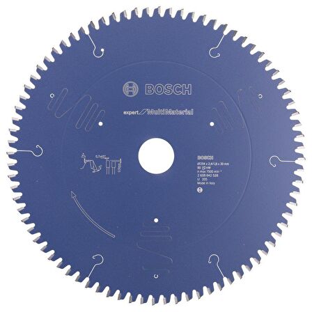 Bosch  Ahşap, Plastik, Alüminyum Testeresi 254*30 mm 80 Diş Expert Multi Material 2608642528